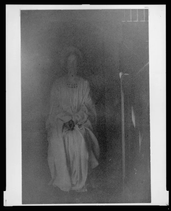 woman-drapery-halo-staircase-seated female